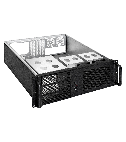 Серверный корпус ExeGate Pro 3U390-08 (RM 19', высота 3U, глубина 390, без БП, USB)