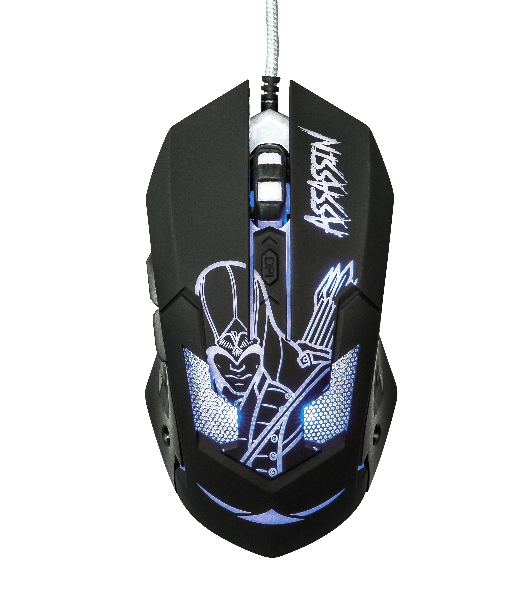 Мышь проводная Qumo Dragon War Assassin M33 черный, 3200 dpi, USB, кнопки - 6