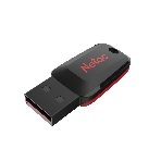 Флешка USB Netac U197 (NT03U197N-064G-20BK), 64Gb, USB 2.0, R/W 25/10, черный/красный, фото2