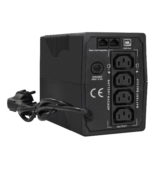 Источник бесперебойного питания ExeGate SpecialPro UNB-600.LED.AVR.4C13.RJ.USB 600VA/360W, LED, AVR, 4*C13, RJ45/11, USB, черный