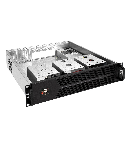 Серверный корпус ExeGate Pro 2U450-06 (RM 19', высота 2U, глубина 450, БП 1U-1200ADS, 2*USB)