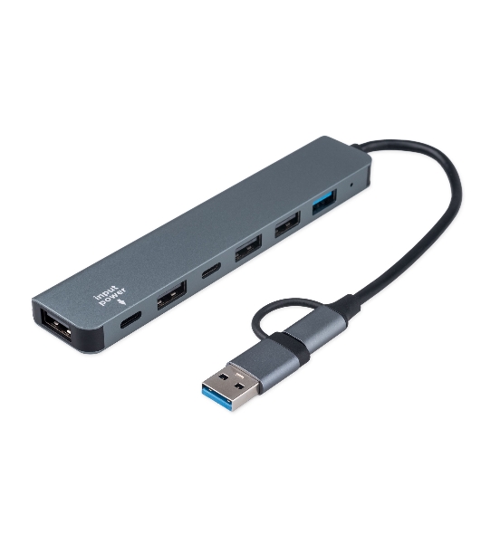 USB-концентратор Gembird UHB-C445, USB/USB Type С, USB 3.0, 4хUSB 2.0, USB Type-C, USB