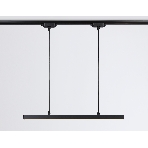 Трековый однофазный подвесной светодиодный светильник Ambrella light GL6785 BK черный LED 24W 3000K 600*22*1025, фото5