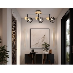 Светильник Ambrella light TR8753/3 BK/WD черный/дерево IP20 E27/3 435*115*200, фото3