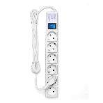 Фильтр-удлинитель PowerCube (SPG(5+1)-16B-3M) 6 розеток, 3м,16А/3,5 кВт, белый, фото6