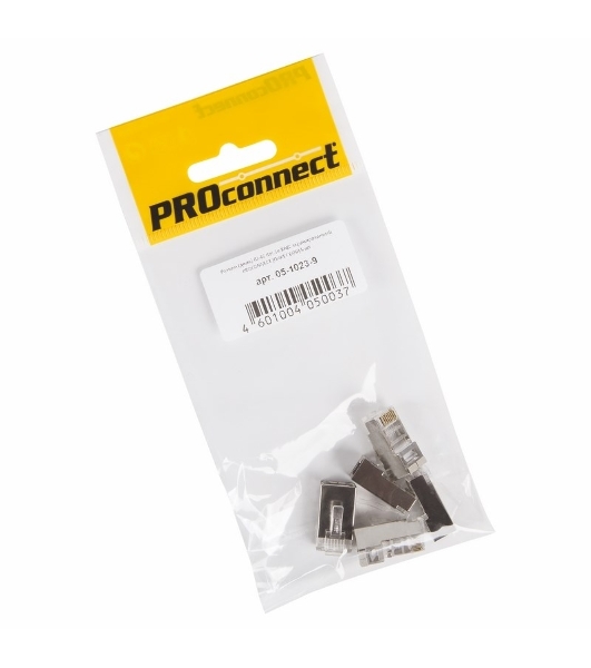 PROconnect Разъем RJ-45(8P8C) под витую пару, FTP экранированный, cat.5e, пакет, 5шт