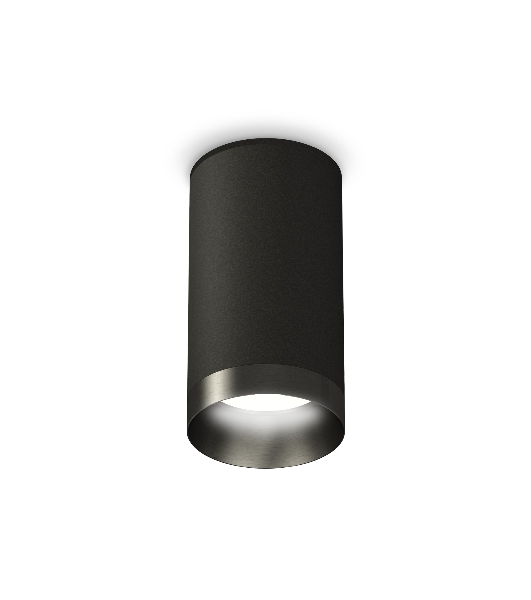 Светильник Ambrella Light XS6323021 SBK/PBK черный песок/черный полированный MR16 GU5.3 (C6323, N6131)