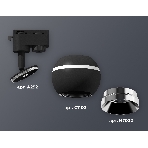 Светильник Ambrella light XT1102003 SBK/PSL черный песок/серебро полированное GU5.3 LED 3W 4200K (A2521, C1102, N7032), фото 1