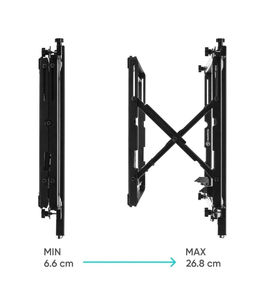 Настенное крепление ONKRON PRO7 Mдля видеостен 40”-70', черный