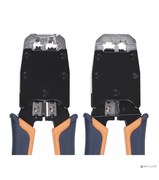 Инструмент для обжима проводников Cabeus, RJ-45 (8P8С); RJ-12 (6P6С), профессиональный, (HT-500)