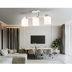 Светильник Ambrella light TR303045/3 WH/GD белый/золото E27/3 max 60W 540*100*270, фото3