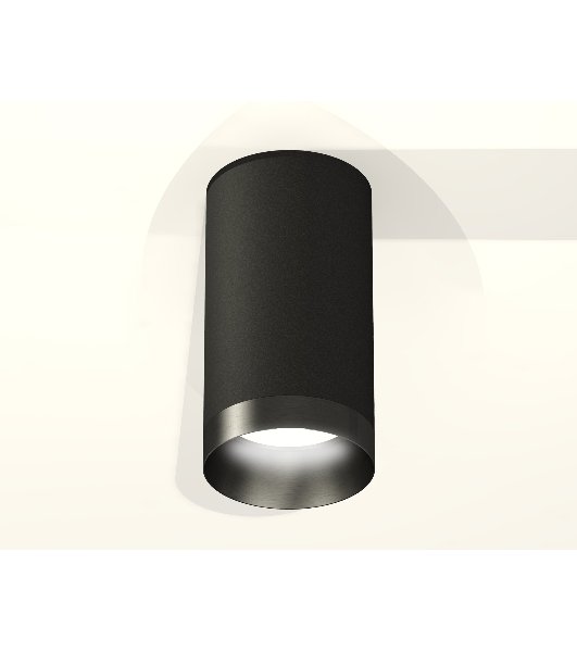 Светильник Ambrella Light XS6323021 SBK/PBK черный песок/черный полированный MR16 GU5.3 (C6323, N6131)