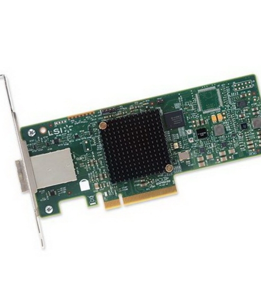 Контроллер LSI SAS9300-8E (PCI-E 3.0 x8, LP, EXTERNAL) SGL SAS12G, 8port (2*extSFF8644), Каб.отдельно