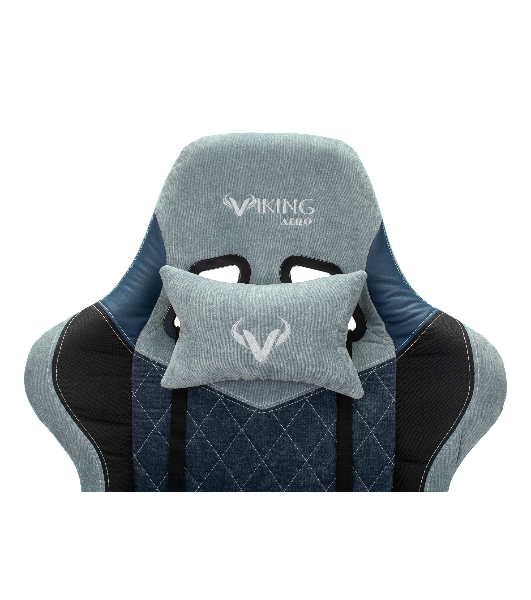 Кресло Бюрократ VIKING 7 KNIGHT BL FABRIC синий, ткань, 120 кг, механизм качания