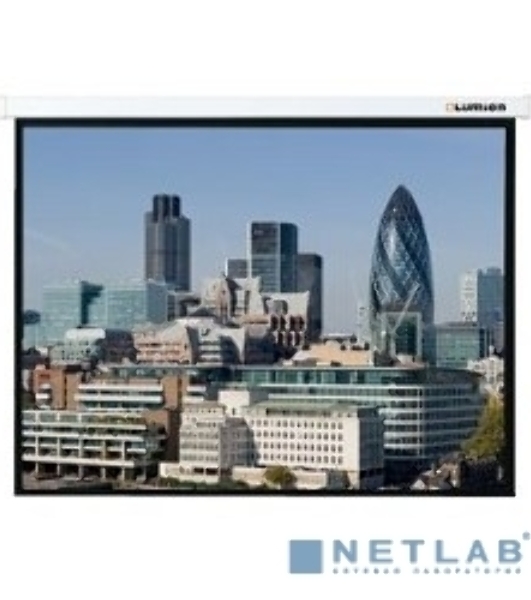 Экран с электроприводом Lumien Master Control 229x305 см (146') Matte White FiberGlass черная кайма по периметру