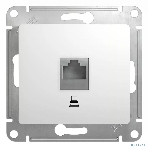 Механизм розетки SCHNEIDER ELECTRIC GSL000181K Glossaкомп. 1-м rj45 белый, фото 1