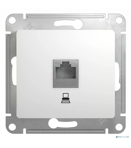 Механизм розетки SCHNEIDER ELECTRIC GSL000181K Glossaкомп. 1-м rj45 белый