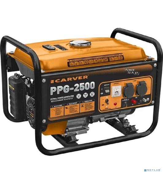 Электрогенератор бензиновый Carver PPG-2500, 2.3 кВт, 67 дБ, 40 кг