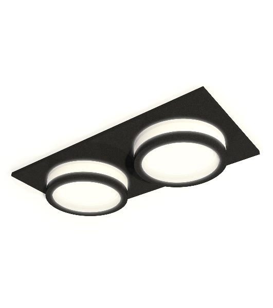Комплект встраиваемого светильника Ambrella light XC6526060 SBK/FR черный песок/белый матовый MR16 GU5.3 (C6526, N6221)