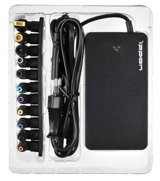 Блок питания Ippon S90U автоматический 90W 15V-19.5V 8-connectors 5A 1xUSB 2.1A от бытовой электросети LED индикатор