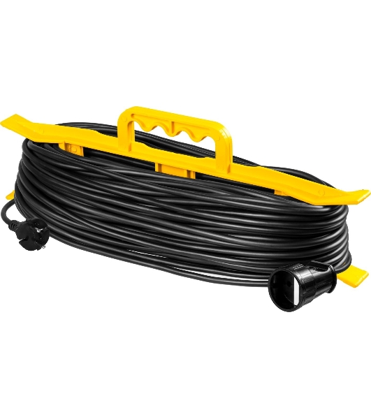 Удлинитель STAYER 'MF 207' 55018-50_z01 на рамке 50 м, 2200Вт, 1 гнездо, ПВС 2х0,75 мм2