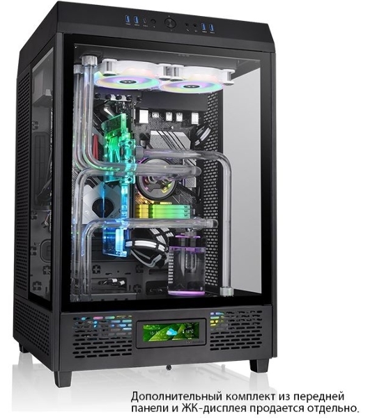 Компьютерный корпус Thermaltake The Tower 500 черный без БП ATX 1x120мм 3x140мм 4xUSB 3.0 2xUSB3.1 audio bott PSU