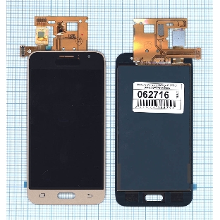 Дисплей для Samsung Galaxy J1 (2016) SM-J120F (TFT) золотистый