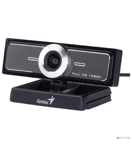 Веб-камера Genius WideCam F100 V2 1920x1080, 30 кадр/с, USB Type-A, микрофон, универсальное крепление