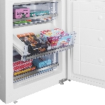 Встраиваемый холодильник Maunfeld MBF193SLFWGR Inverter белый двухкамерный 229/76 л морозилка снизу, фото15