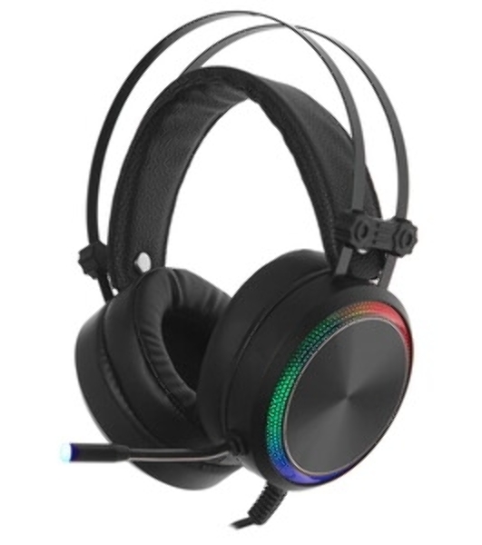 Гарнитура Oklick HS-L810G чёрный, проводная, USB, подсветка