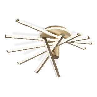 Потолочный светодиодный светильник Ambrella light FL6234 GD золото 96W 3000K-6400K 605*605*200 (ПДУ ИК)