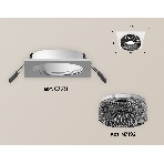 Комплект встраиваемого светильника Ambrella light XC7631021 SWH/BK белый песок/тонированный MR16 GU5.3 (C7631, N7192), фото 1