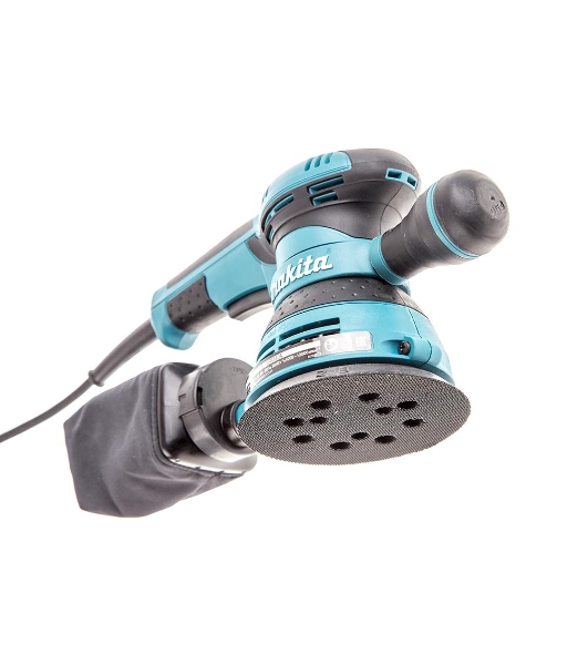 Эксцентриковая шлифовальная машина Makita BO5041 ЭШМ,300Вт,ф125мм,4000-12000об\м,ампл-2.8мм,1.4кг,кор,п\сборник,доп.рукоятка