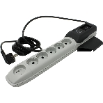 Сетевой фильтр ZISPilot Pro 6 розеток (5 евро + 1Gadget Parking) 5 м, автомат защиты Surge protector Pilot PRO 6 outlets (5 euro + 1 without ground) 10A/2.2kVt, 5m, automatic circuit-breaker, фото2