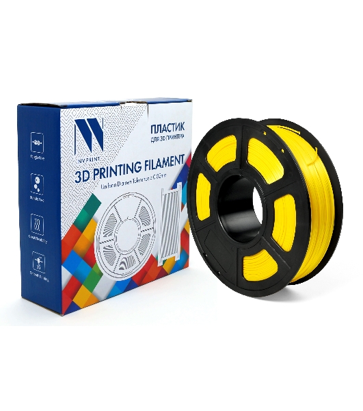 Филамент NVPrint Silk PLA+ GOLDEN для 3D печати диаметр 1.75мм масса 1 кг