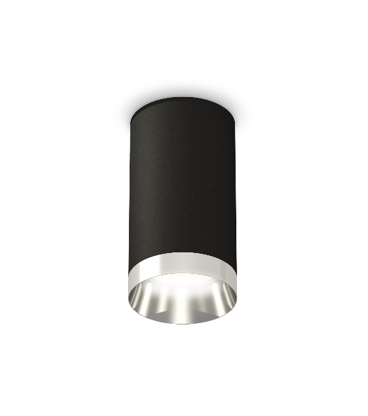 Светильник Ambrella Light XS6323022 SBK/PSL черный песок/серебро полированное MR16 GU5.3 (C6323, N6132)