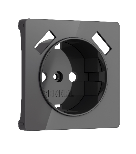 Накладка для розетки USB (графит акрил)