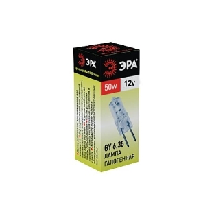 Лампа галогенная ЭРА GY6.35-JC-50W-12V (100/1000)