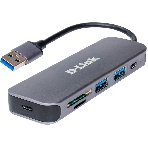 USB-концентратор D-Link DUB-1325/A1A, USB 3.0, USB 3.0/USB Type-C, SD/microSD, адаптер/USB, фото3