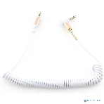 Кабель Cablexpert аудио 90˚ спиральный CCAB-02-35MMLC-1.8MW. 3.5 Jack (M)/3.5 Jack (M), белый, 1.8м, блистер, фото3