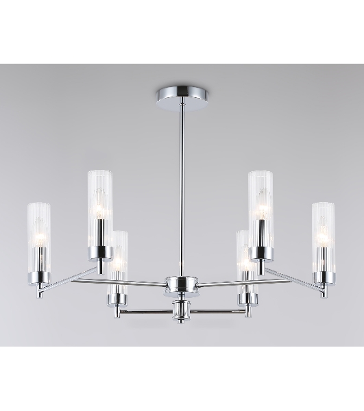 Люстра Ambrella light LH55151/6 CH/CL хром/прозрачный E14/6 max 40W D675*520
