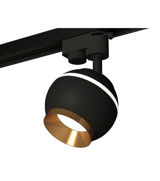 Светильник Ambrella light XT1102005 SBK/PYG черный песок/золото желтое полированное GU5.3 LED 3W 4200K (A2521, C1102, N7034)
