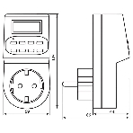 Розетка с таймером Feron (недельная) 3500W/16A 230V, 61925(TM22), фото 1