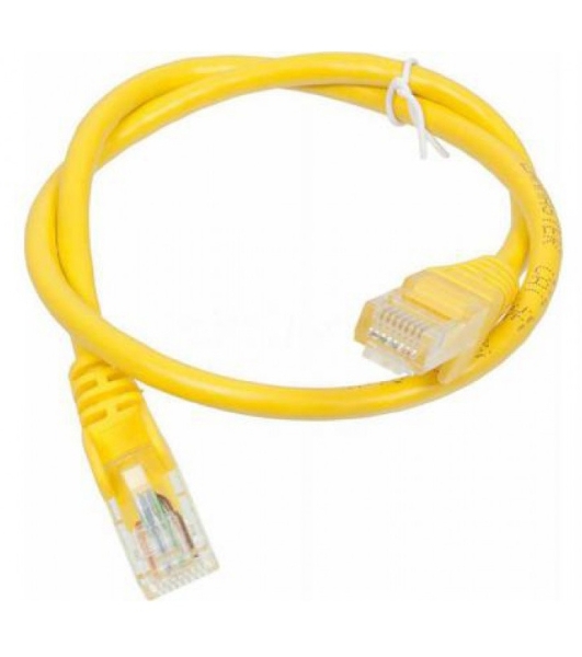 Патч-корд LANMASTER UTP TWT-45-45-0.5-YL вилка RJ-45-вилка RJ-45 cat.5е 0.5м желтый ПВХ (уп.:1шт)