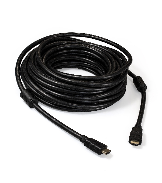 Кабель HDMI Exegate EX287727RUS EX-CC-HDMI2-15.0F (19M/19M, v2.0, 15м, 4K UHD, Ethernet, ферритовые кольца, позолоченные контакты)