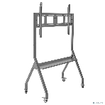 Мобильная стойка напольная Kromax OMEGA-12 silver, 1 шт/уп, Мобильная стойка напольная для TV 32'-120', max вес 80 кг, высота 1640-1820 мм, max VESA 1000x600 мм, фото4