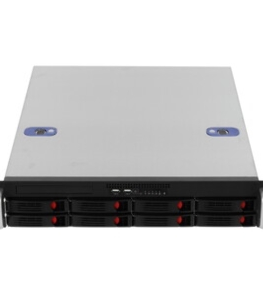 Серверный корпус Exegate EX281290RUS Pro 2U550-HS08 RM 19', высота 2U, глубина 550, БП 1U-600ADS, 8xHotSwap, USB