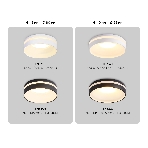 Светильник Ambrella light TN3322 SBK/FR черный песок/белый матовый GU5.3 D95*40, фото 1