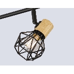 Светильник Ambrella light TR8754/4 BK/WD черный/дерево IP20 E27/4 615*115*200, фото4
