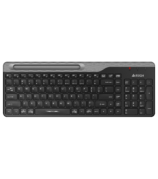 Клавиатура беспроводная A4Tech Fstyler FBK25, USB, Bluetooth/Радиоканал, черный/серый